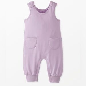Hanna Andersson Light Purple Baby French Terry Overalls 3-6 Months